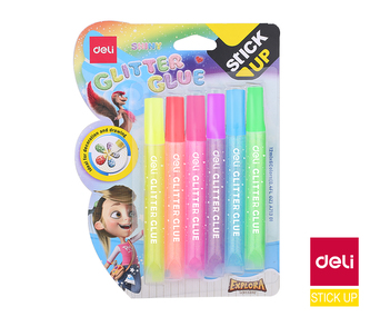 Lepidlo glitrové NEON 6ks STICK UP DELI EA71301 12ml