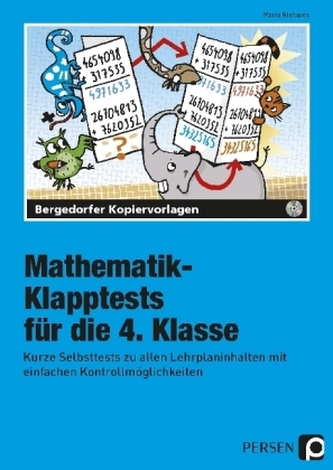 Mathematik-Klapptests für die 4. Klasse, m. CD-ROM