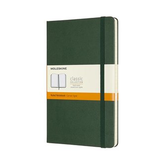 Moleskine Zápisník tvrdý linkovaný zelený L