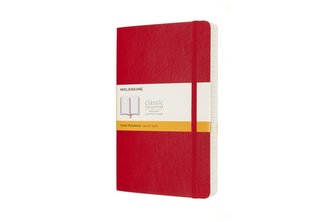 Moleskine Zápisník Expanded měkký linkovaný červený L