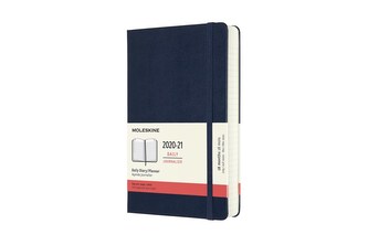 Moleskine Diář 2020-2021 denní tvrdý modrý L