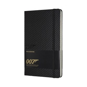 Moleskine James Bond zápisník linkovaný L Carbon