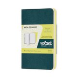 Moleskine Volant zápisníky linkované zelený žlutý XS