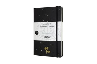 Moleskine Harry Potter zápisník linkovaný černý L
