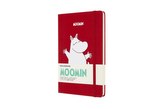 Moleskine Mumínci zápisník linkovaný červený L