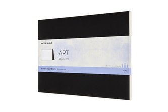 Moleskine Akvarelový blok černý 23x31 cm