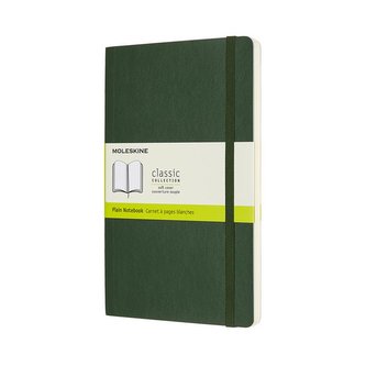 Moleskine Zápisník měkký čistý zelený L