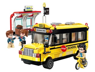 Qman Colorful City 1136 Školní autobus