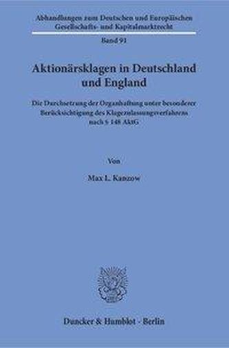 Aktionärsklagen in Deutschland und England