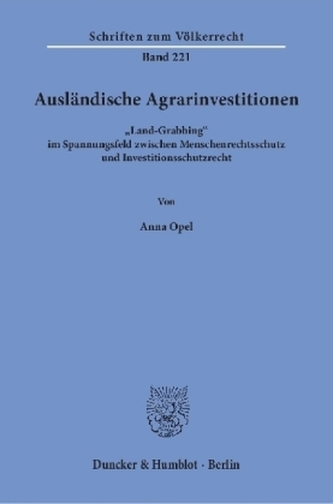 Ausländische Agrarinvestitionen.