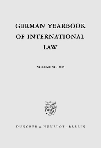 German Yearbook of International Law / Jahrbuch für Internationales Recht