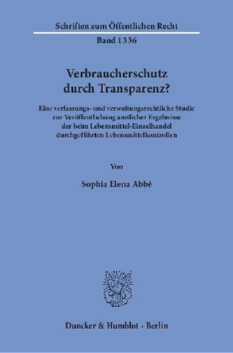 Verbraucherschutz durch Transparenz?