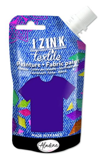 IZINK textilní barva - fialová 80 ml IZINK textilní barva - fialová 80 ml