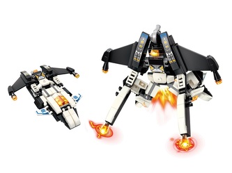 Qman Guardian of Star's Core 3102-5 Noční válečné letadlo \"Mark\" 2v1