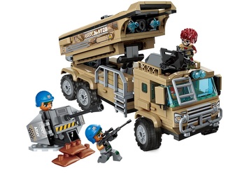 Qman Combat Zone 1728 Vojenský vůz s raketami