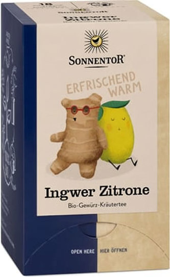 Sonnentor - Zázvor Citron bio 32,4g porcovaný dvoukomorový
