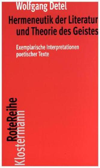 Hermeneutik der Literatur und Theorie des Geistes
