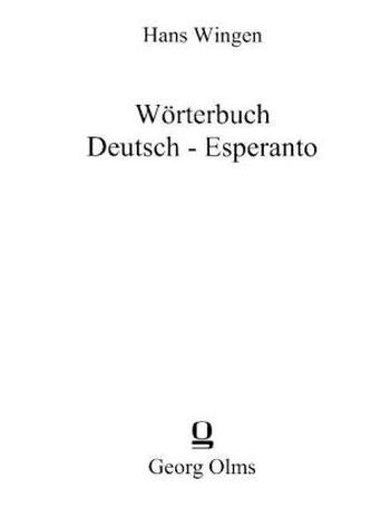Wörterbuch Deutsch-Esperanto
