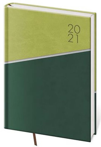 Diář 2021 denní A5 Line - zelený