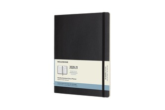 Moleskine Měsíční diář 2020-2021 měkký černý XL Moleskine Měsíční diář 2020-2021 měkký černý XL