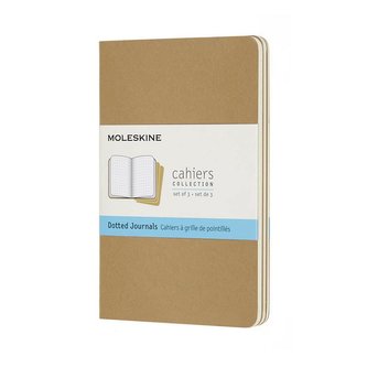 Moleskine Sešity 3 ks tečkované karton S