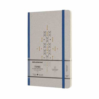 Moleskine Time zápisník čistý modrý L