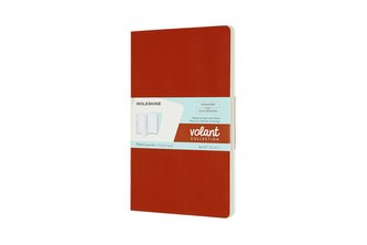 Moleskine Volant zápisníky linkované oranžový modrý L