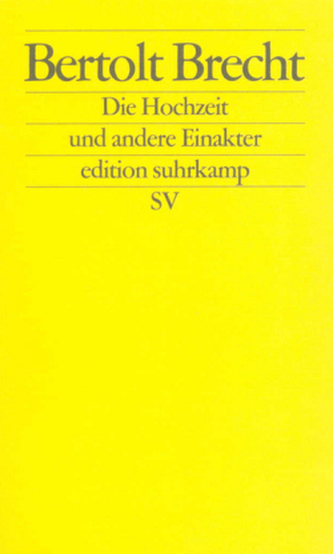 Die Hochzeit und andere Einakter