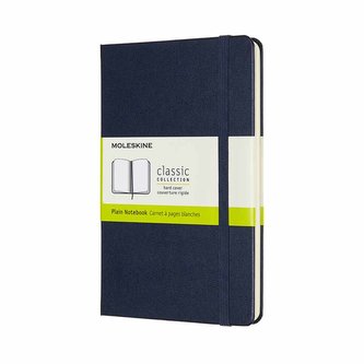 Moleskine Zápisník tvrdý čistý modrý M