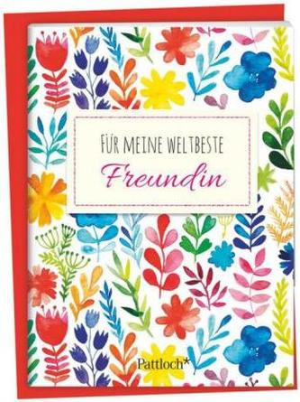 Für meine weltbeste Freundin, Spruch-Heftchen mit Kuvert