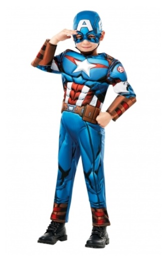 Avengers: Captain America Deluxe - vel. XL