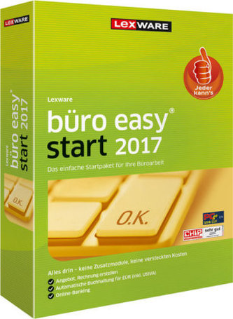 Lexware büro easy start 2017, 1 DVD-ROM