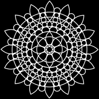 TCW šablona 15,2 x 15,2 cm - Sunflower Mandala