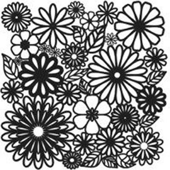 TCW šablona 30,5 x 30,5 cm  - Flower Frenzy TCW šablona 30,5 x 30,5 cm  - Flower Frenzy