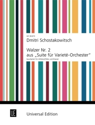 Walzer Nr. 2 aus 'Suite für Varieté-Orchester', für Altblockflöte und Klavier