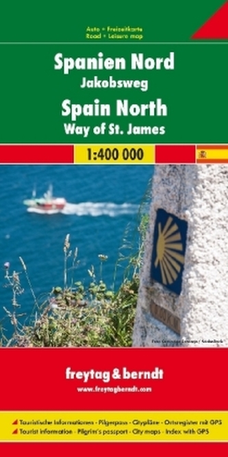 Freytag & Berndt Auto- u. Freizeitkarte Spanien Nord - Jakobsweg