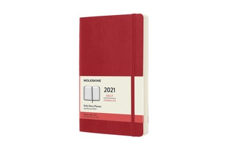Moleskine Diář 2021 denní měkký červený L