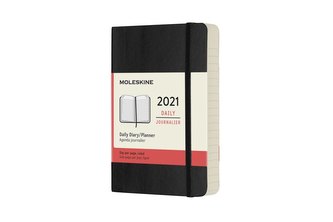 Moleskine Diář 2021 denní měkký černý S