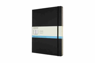Moleskine Zápisník tvrdý tečkovaný černý XXL