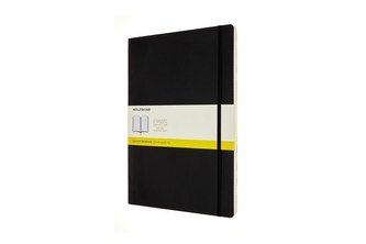 Moleskine Zápisník měkký čtverečkovaný černý A4