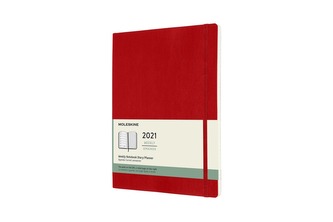 Moleskine Plánovací zápisník 2021 měkký červený XL