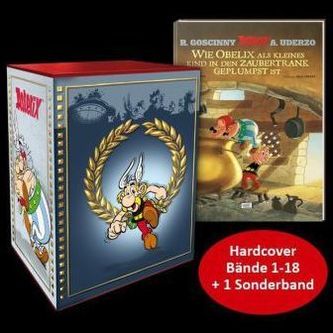 Asterix Sammelbox, 18 Bde. + 1 Sonderband. Bd.1-18