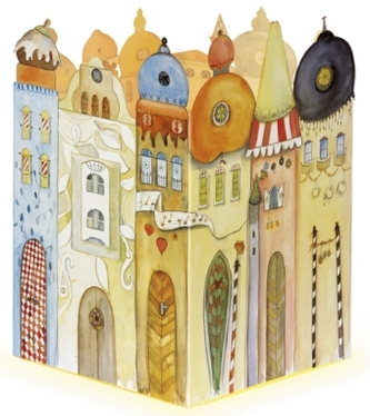 Leuchtendes Städtchen