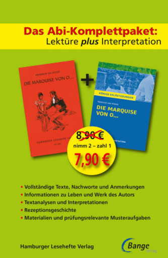 Das Abi-Komplettpaket. Lektüre plus Interpretation - Die Marquise von O...