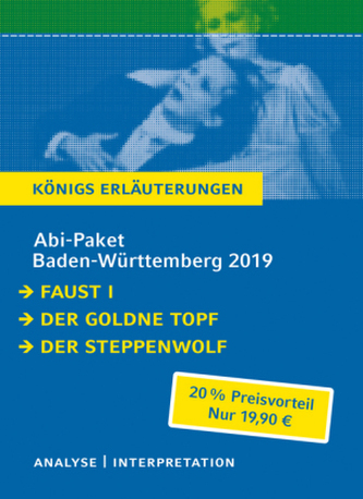 Abi-Paket Baden-Württemberg 2019: Faust I, Der goldne Topf, Der Steppenwolf, 3 Bde.