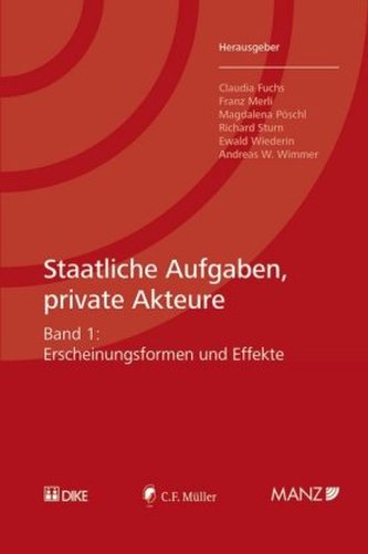 Staatliche Aufgaben, private Akteure. Bd.1