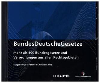 BundesDeutscheGesetze 4/2016, CD-ROM