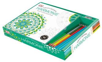 Kreativ meditativ Box Harmonie, m. 8 Buntstiften u. 1 Spitzer