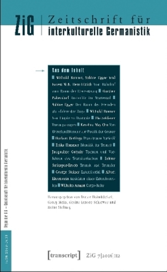 Zeitschrift für interkulturelle Germanistik. H.2/2016