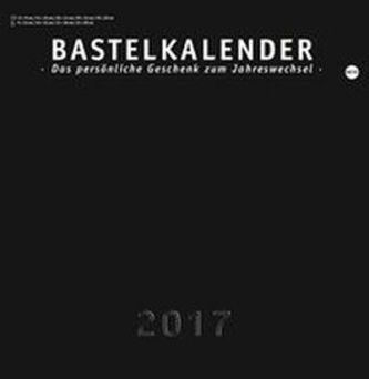 Bastelkalender, schwarz groß 2017